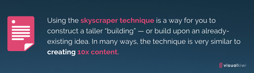 Skyscraper Technique