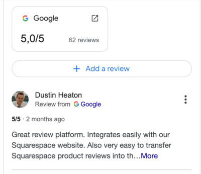 Encourage Customer Reviews